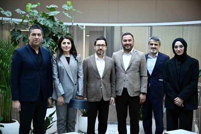 Cemre Vakfı’nın Anadolu Ajansı ziyaretinden bir kare